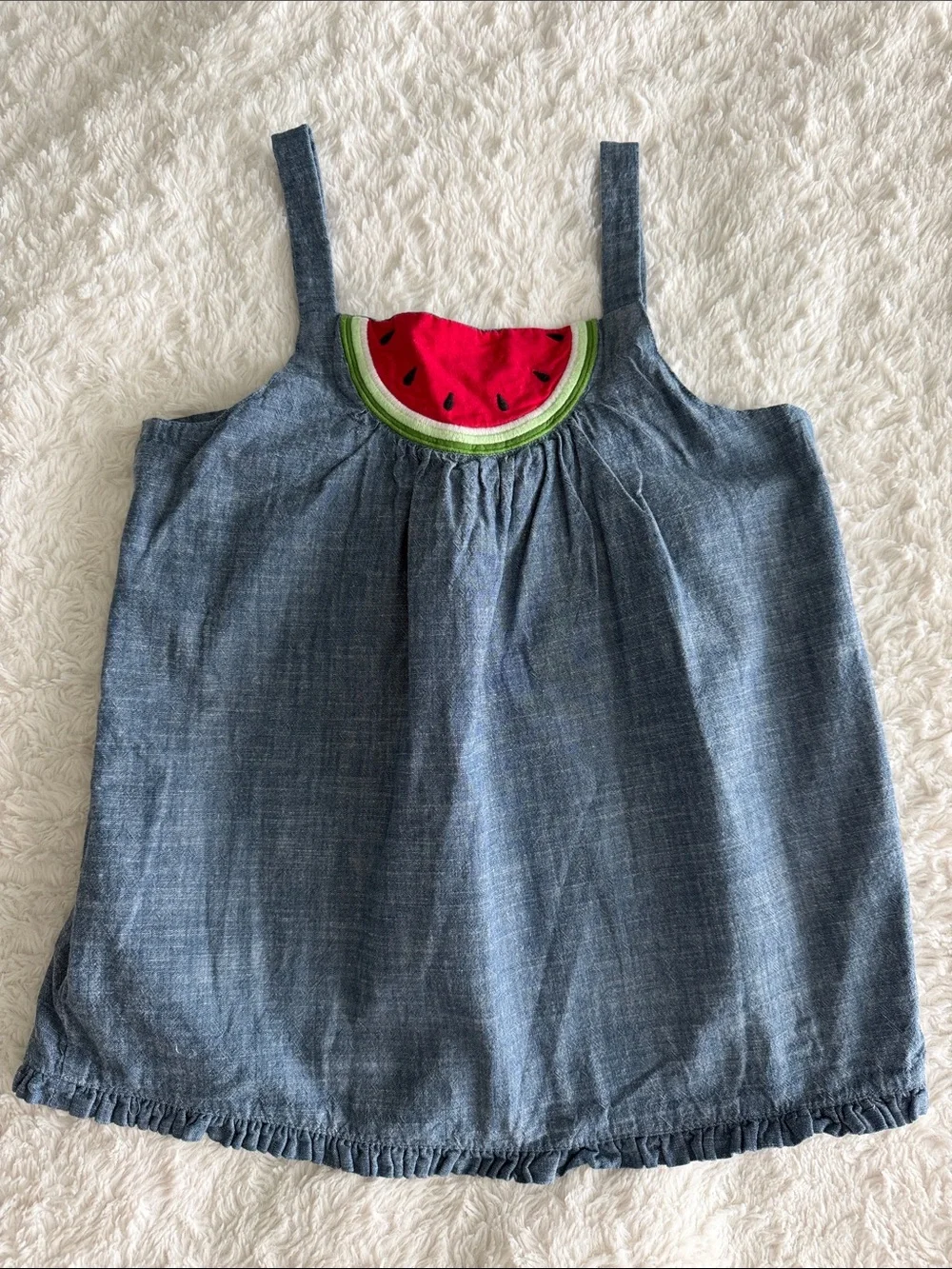 Gymboree girls size 8 red gingham watermelon 6 piece set romper shirts shorts